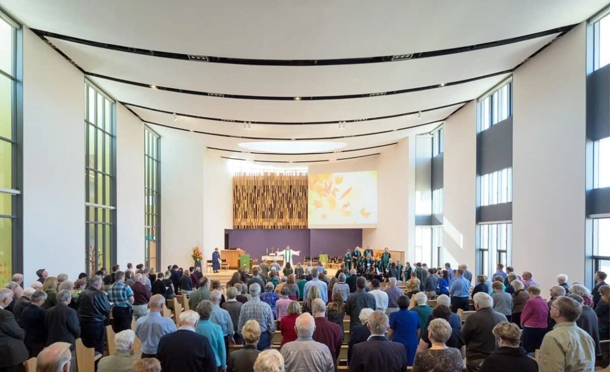 Knox congregation gathered for worship